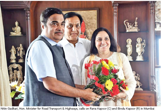 Nitin Gadkari and Rana Kapoor