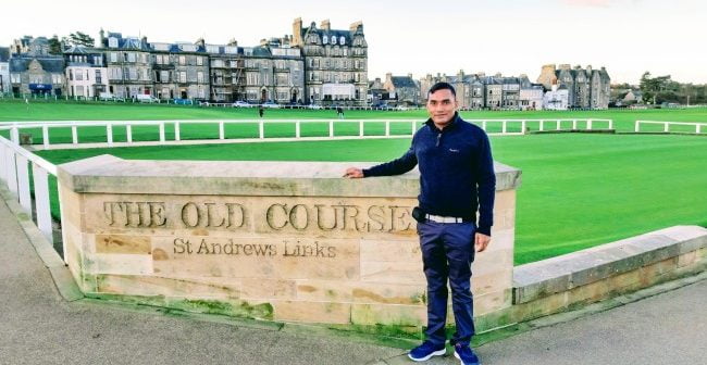 Bhupendra Singh at the Old Course - St. Andrews Links