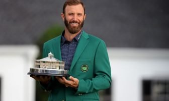 Dustin Johnson with The Masters Trophy Image: The Ringer