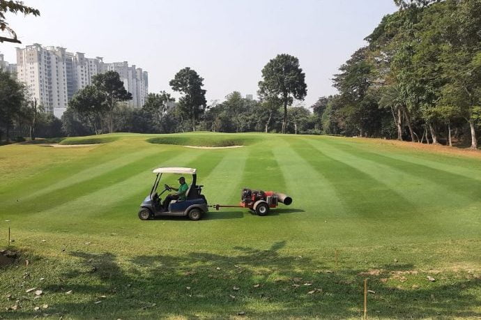 Fairway Maintenance at the Par 3, 6th hole