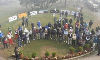 Players assembled for the Indian Golf Festival