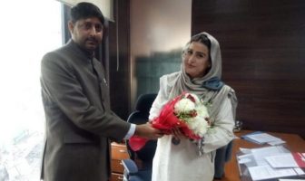 Nuzhat Gul taking charge as Secretary Sports Council - J&K