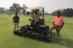 Nikhil Sanwal Deputy Golf Course Superintendent with his team on Fairway No.4