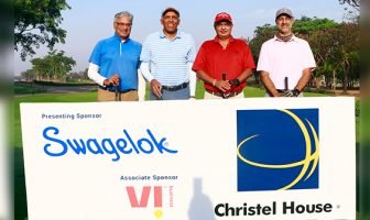 Ramesh Radhakrishnan, Suresh Sud, Vikram Vohra & Kanwaljit Singh at the Christel House Charity Golf event
