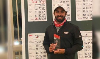 Saptak Talwar with his winning trophy