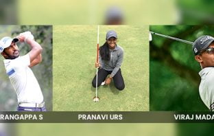 Chikka, Pranavi and Viraj are aiming to raise 5lakhs to support golf club staff