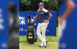 Gangjee misses cut while fighting bad weather Rahil Gangjee at the Japan Golf Tour event