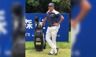 Rahil Gangjee at the Japan Golf Tour event