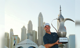 Paul Casey the 2020 winner of Dubai Desert Classic