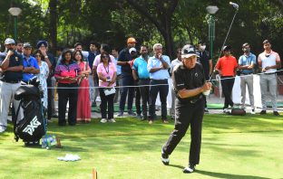 A clinic to remember Gary Player during the clinic at DGC