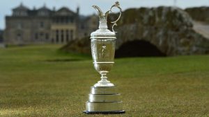 The Claret Jug is presented to the winner of the Open Championship