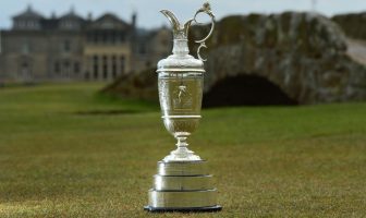 The Claret Jug is presented to the winner of the Open Championship