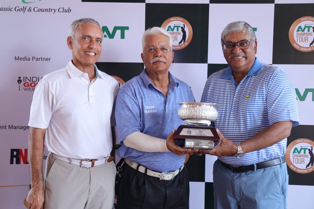 Rishi Narain, Anil Jule (Winner 65-69) & Dilip Thomas