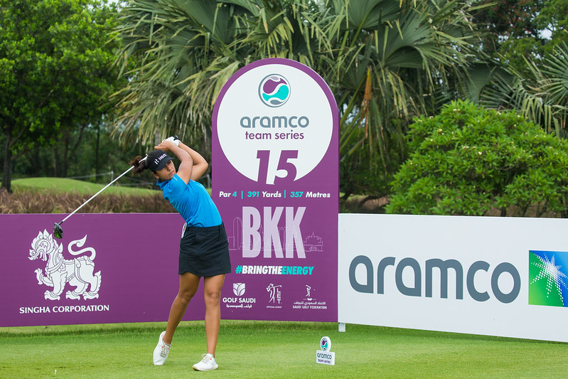 Tvesa Malik on Day 2 of the Aramco Team Series event in Bangkok